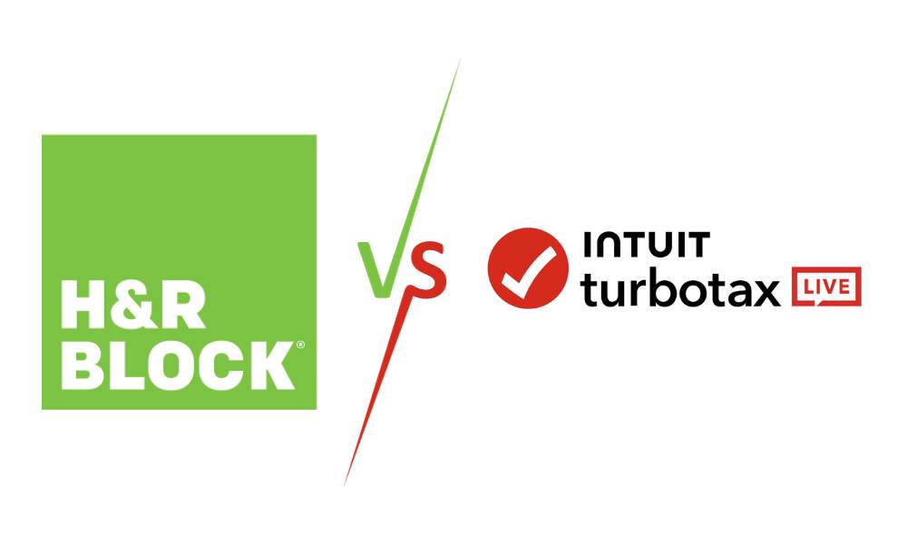 Comparing Tax Preparation H&R Block vs TurboTax Live Chief Idea