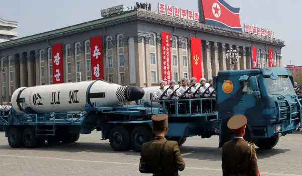 North Korea unleashes barrage of missiles in response to US military drills